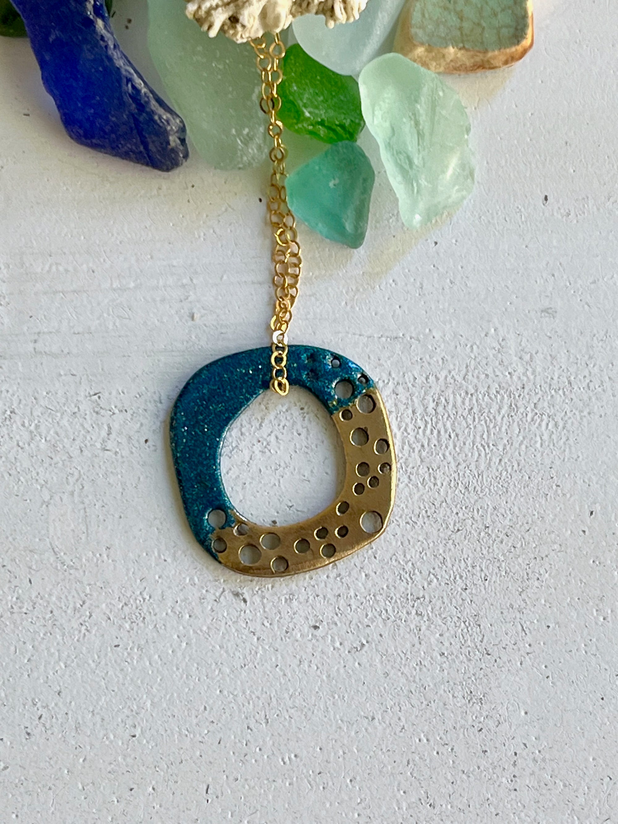 Seven Seas Coral Hoop Necklace South Pacific