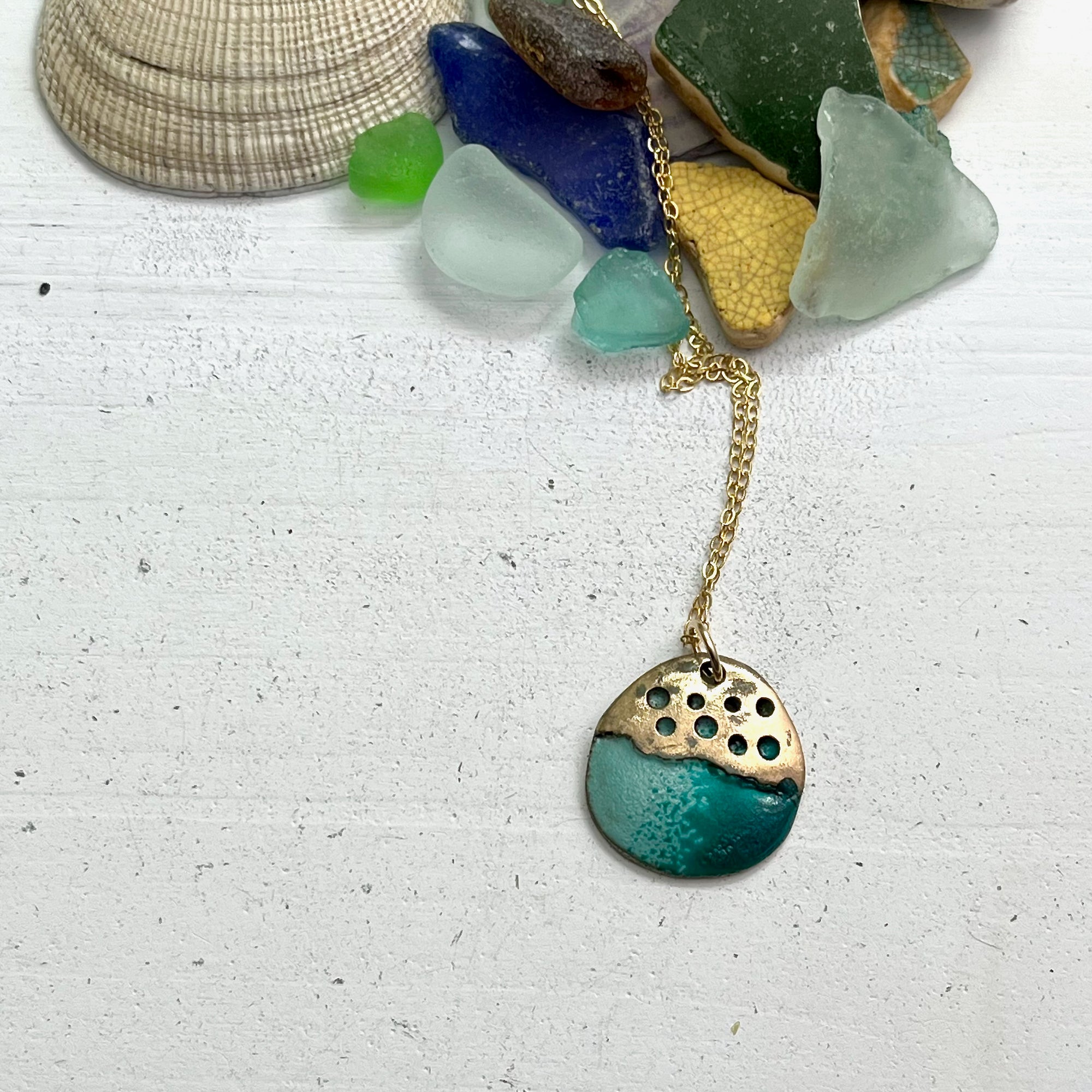 Ocean Pool Necklace Aqua