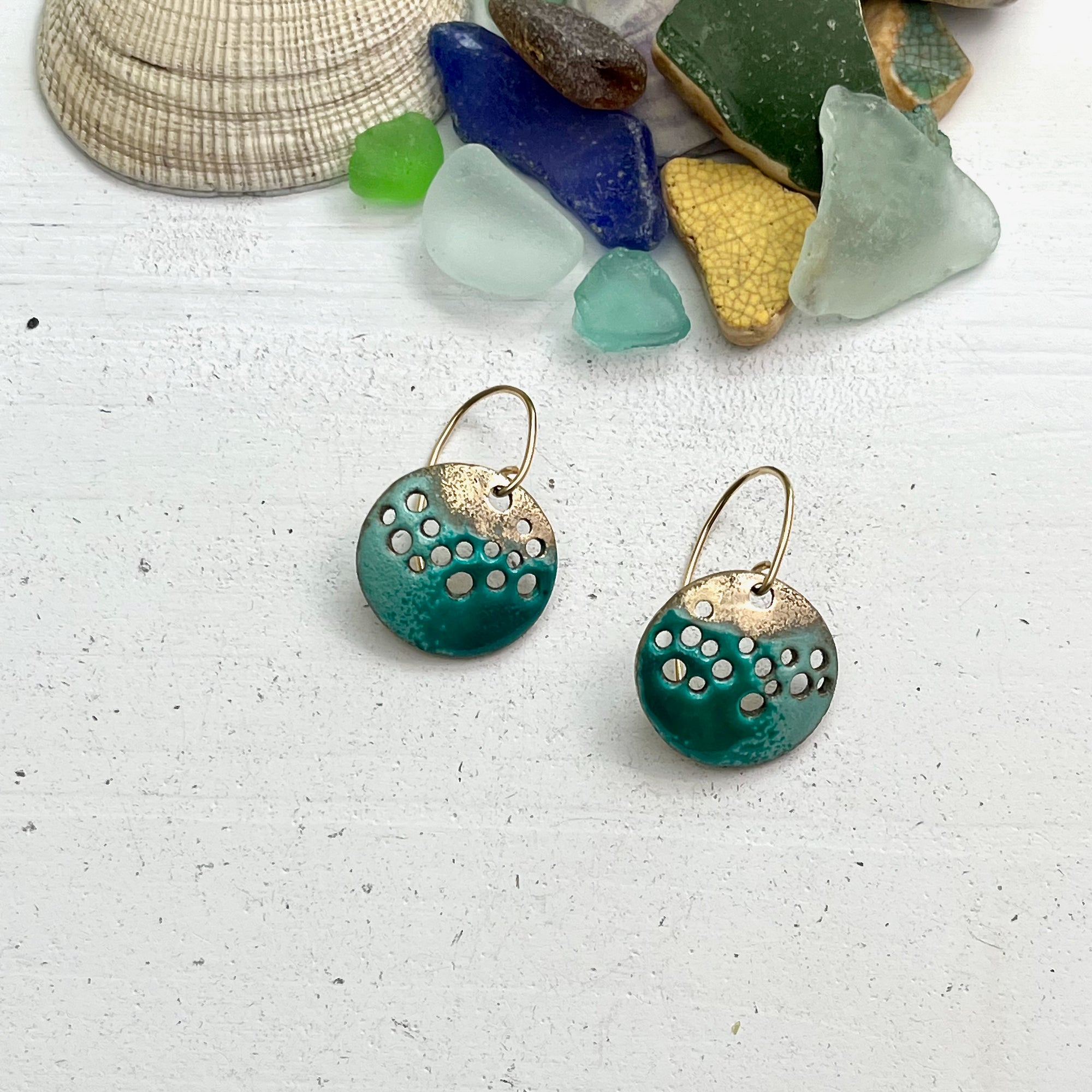 Ocean Pool Earrings Aqua