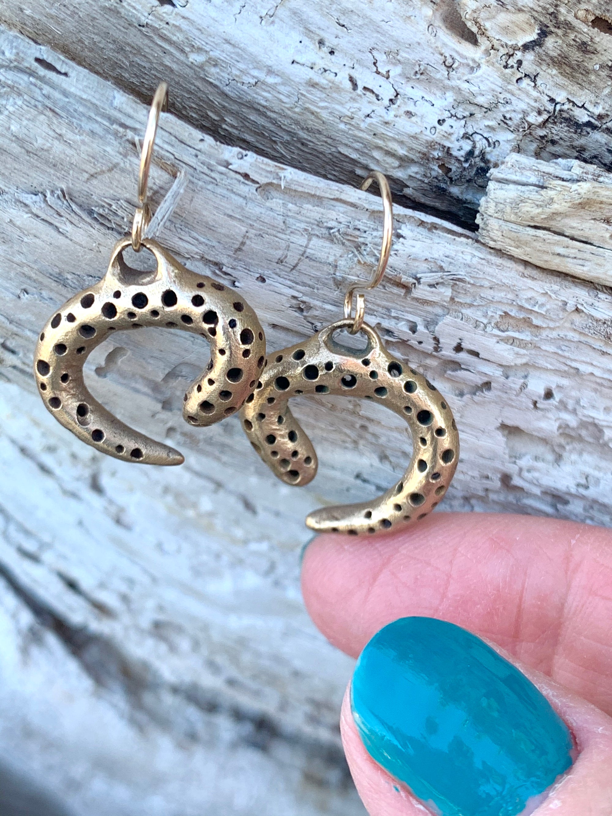 Ocean curl earrings