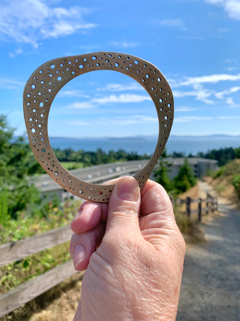 Summer San Juan Islands and bronze bangle