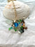 Seashell, beach glass and bronze artisan necklace