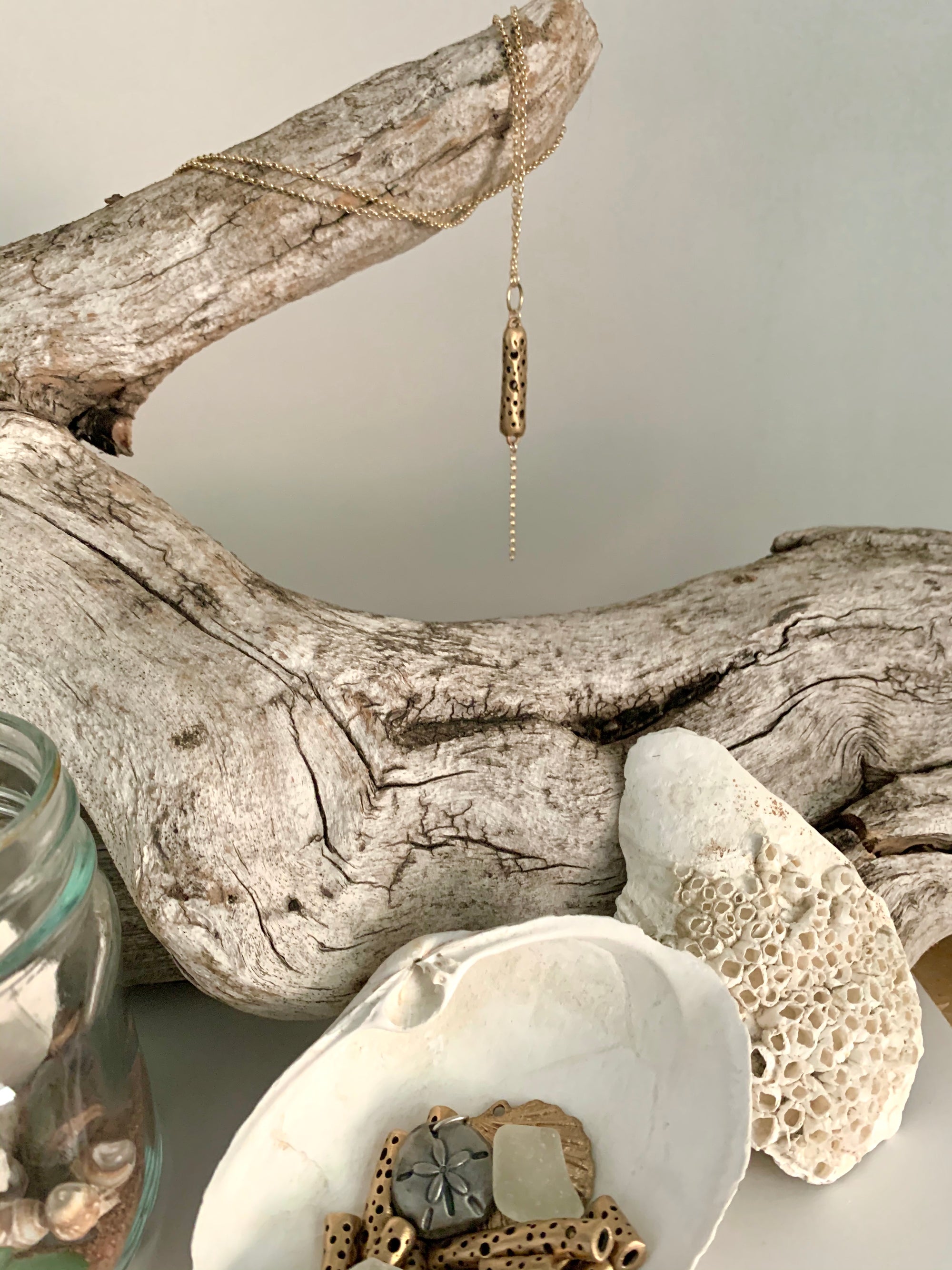 Driftwood and {bronze} jewelry