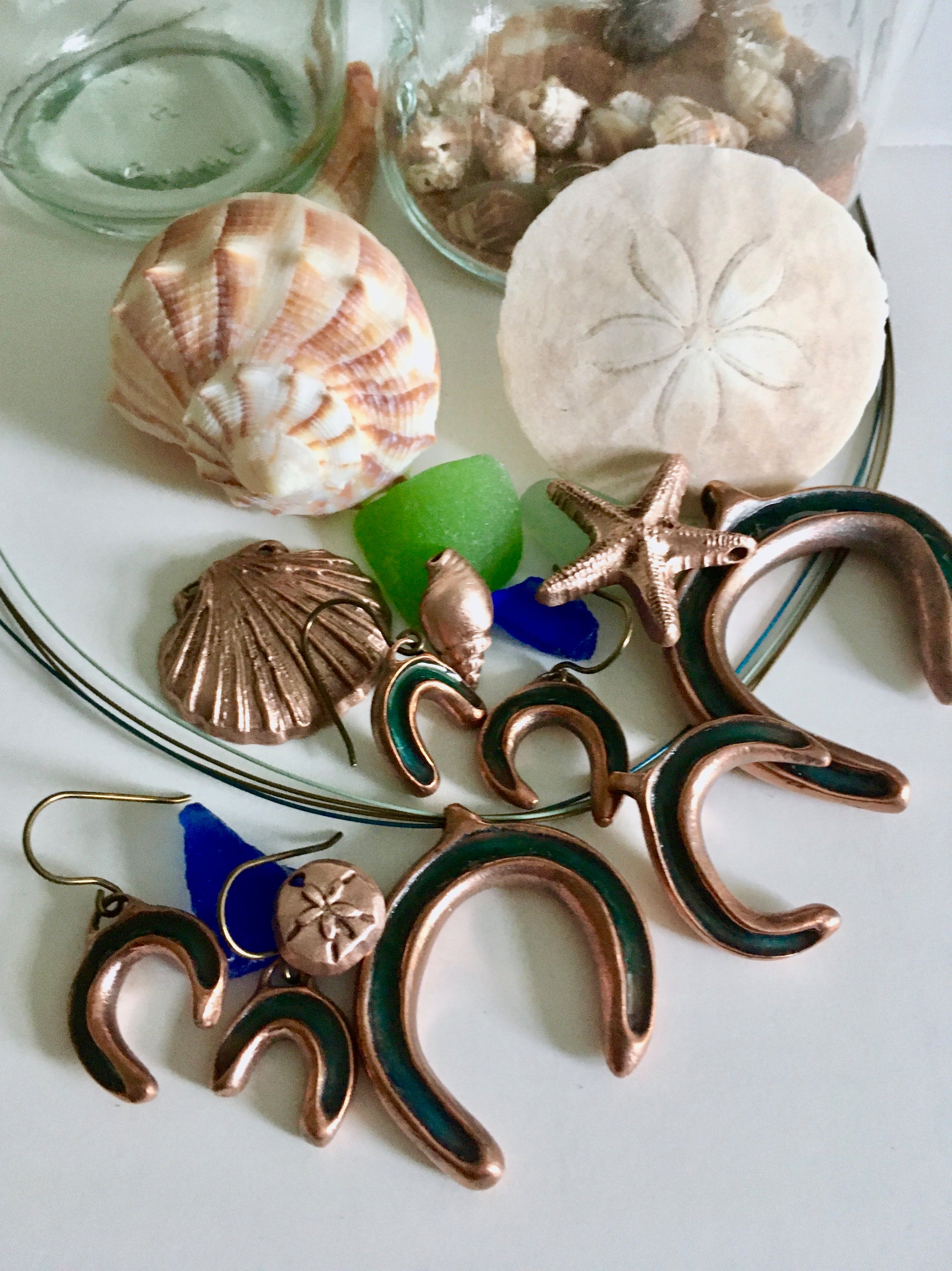 Oceany copper enamel jewelry