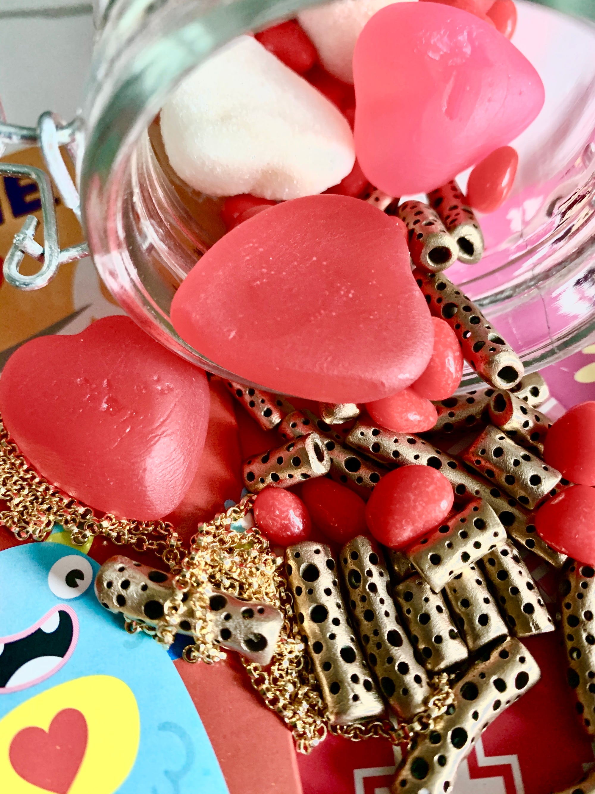 Valentine's {bronze bead} treats