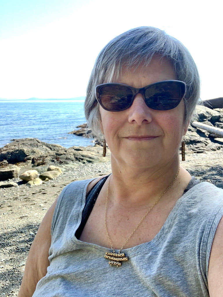 Woman on west coast beach