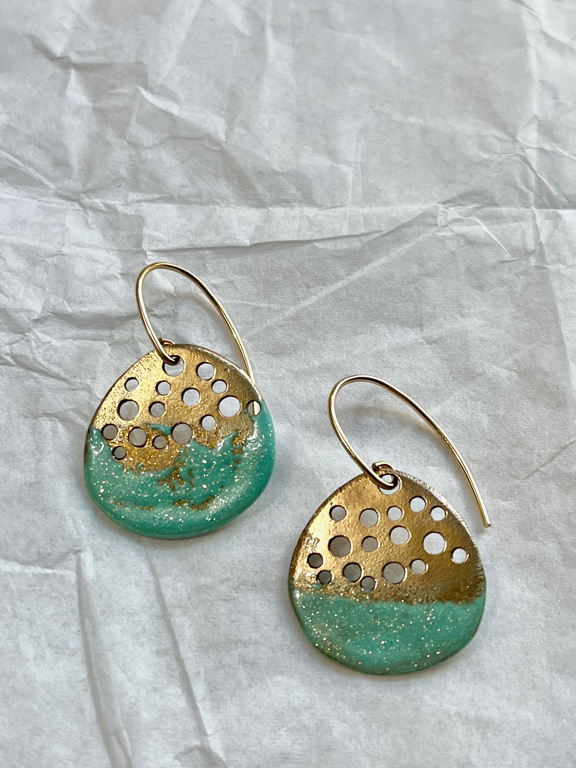 Ocean Effervescence Seafoam Earrings