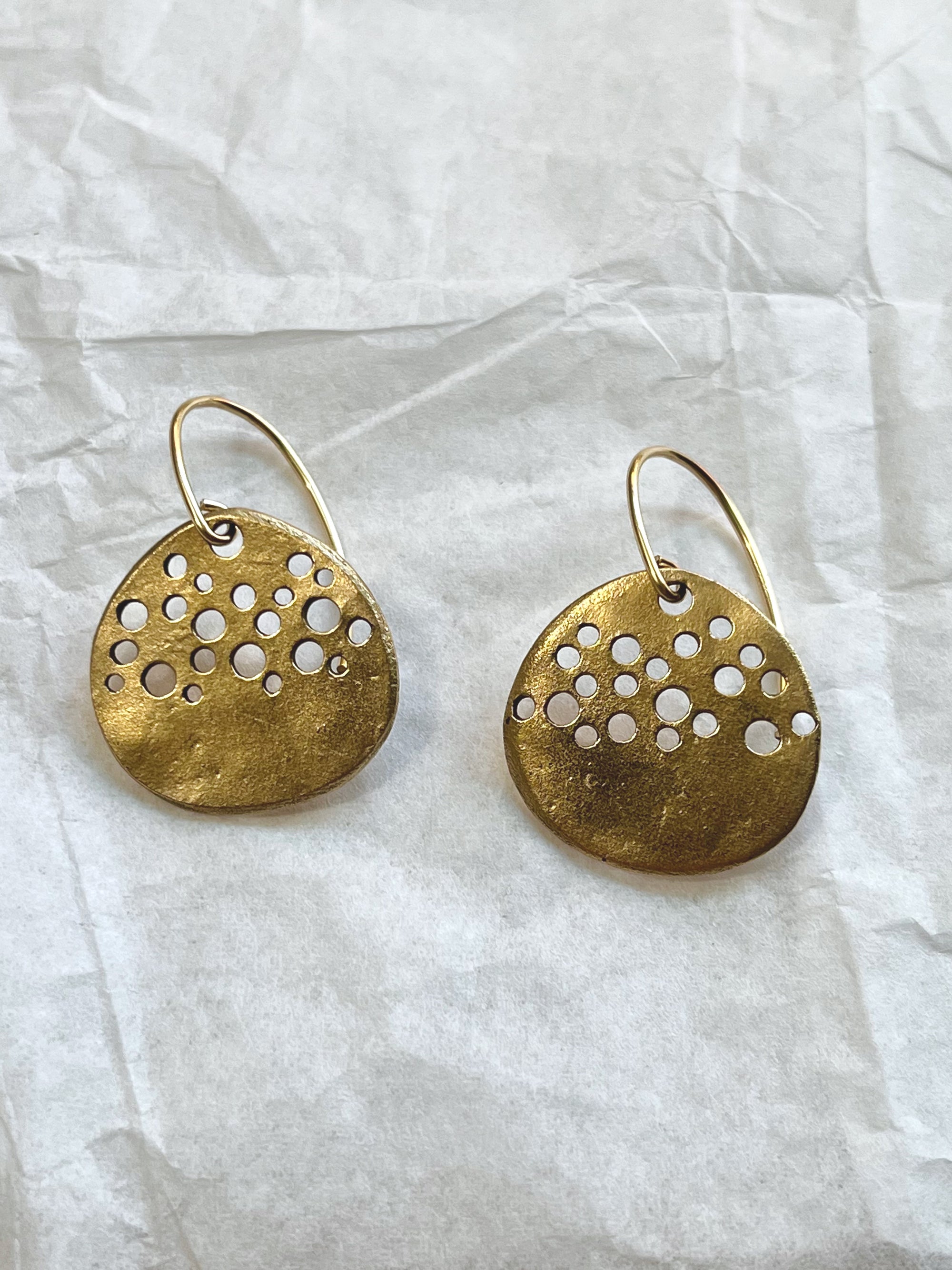 Ocean Effervescence Bronze Earrings