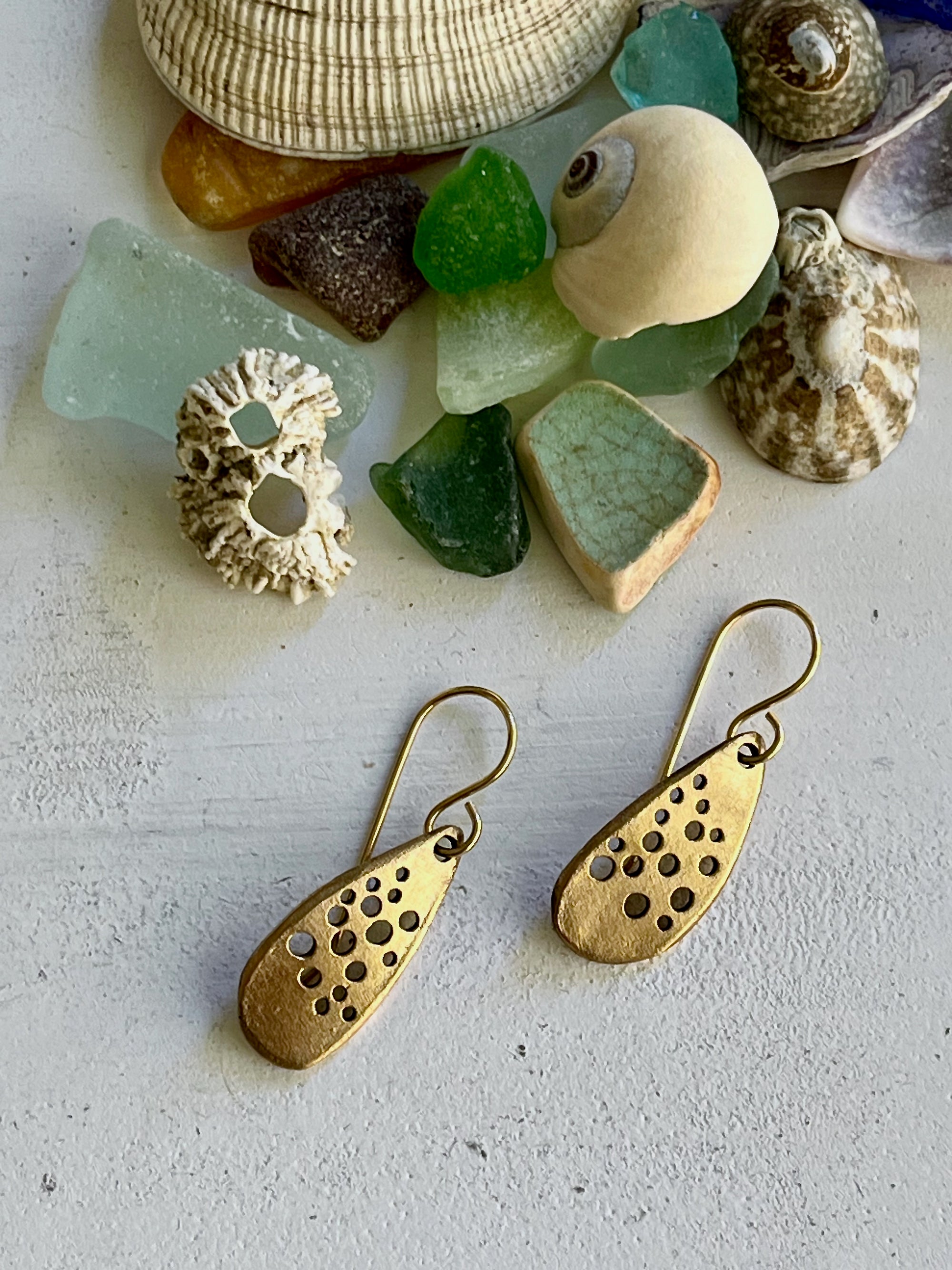 Droplet Bronze Earrings