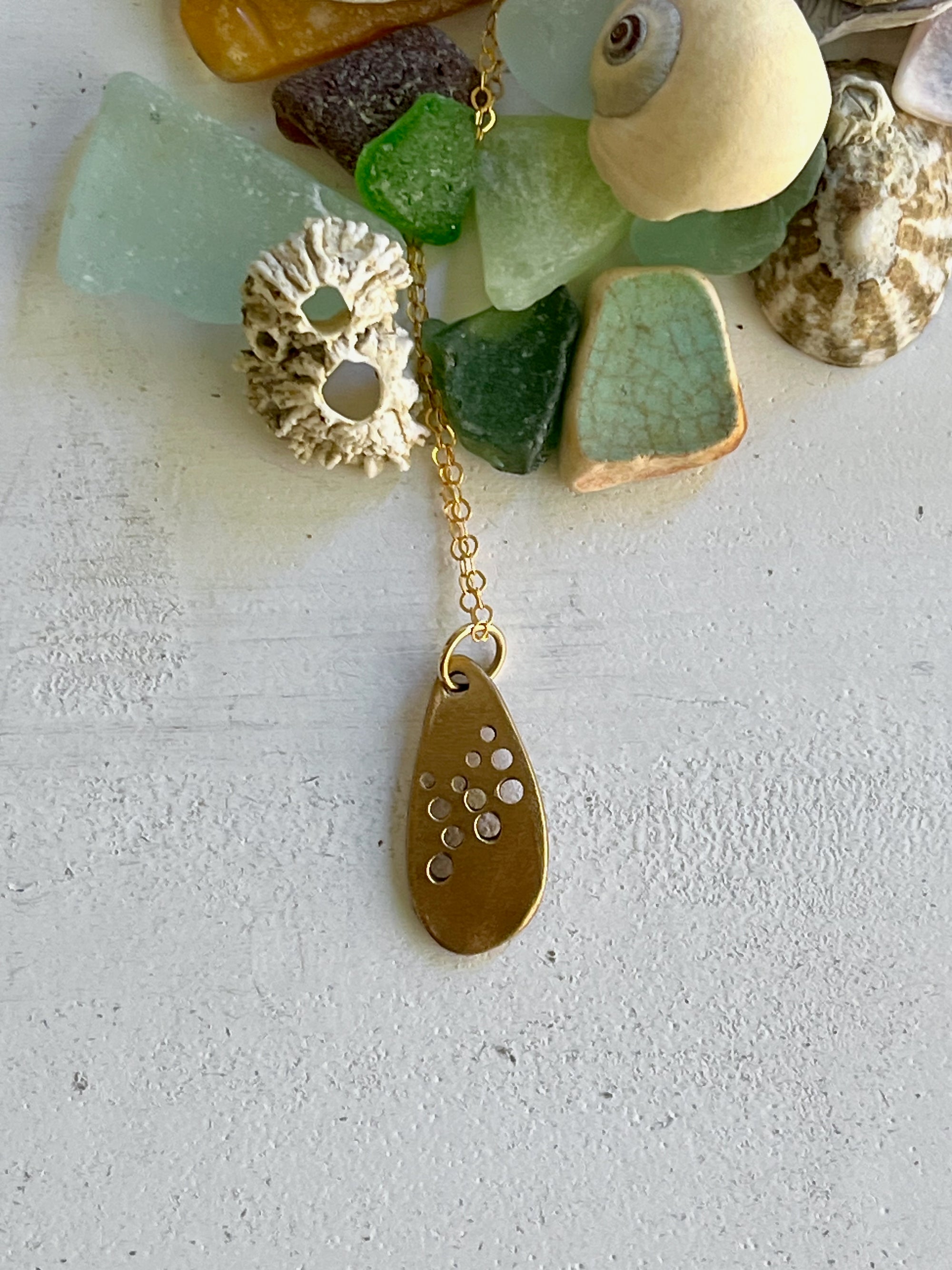 Droplet Bronze Necklace