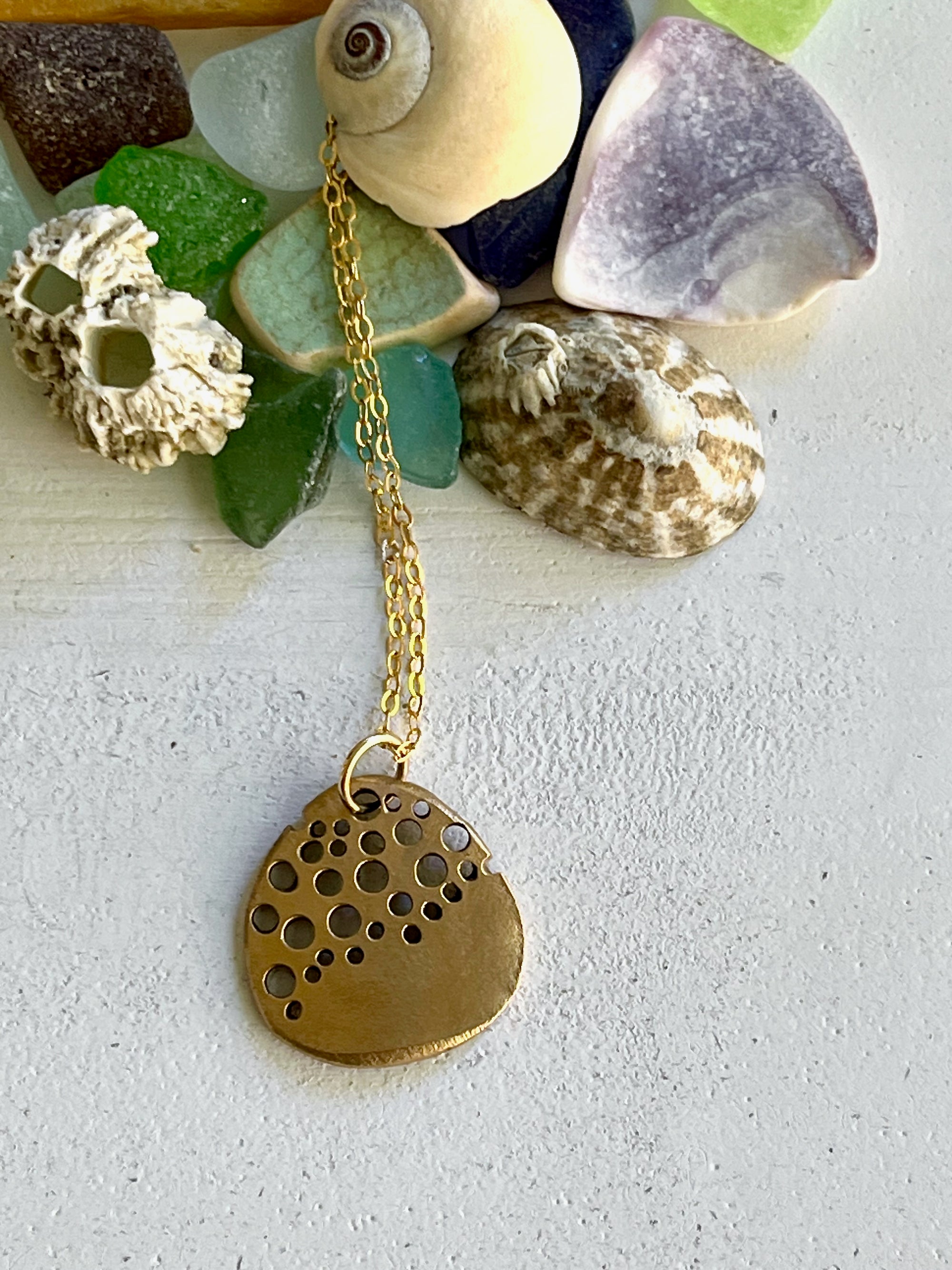 Ocean Effervescence Bronze Necklace