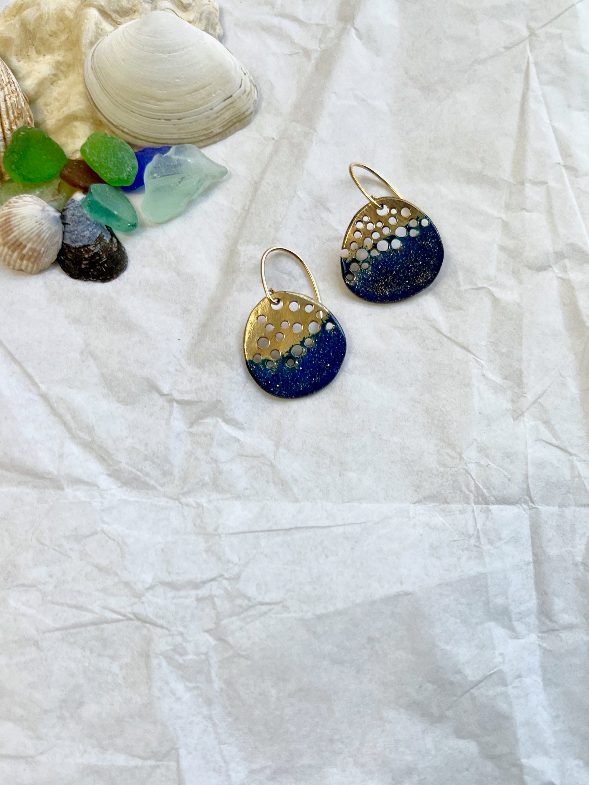 Ocean Effervescence Wave Earrings