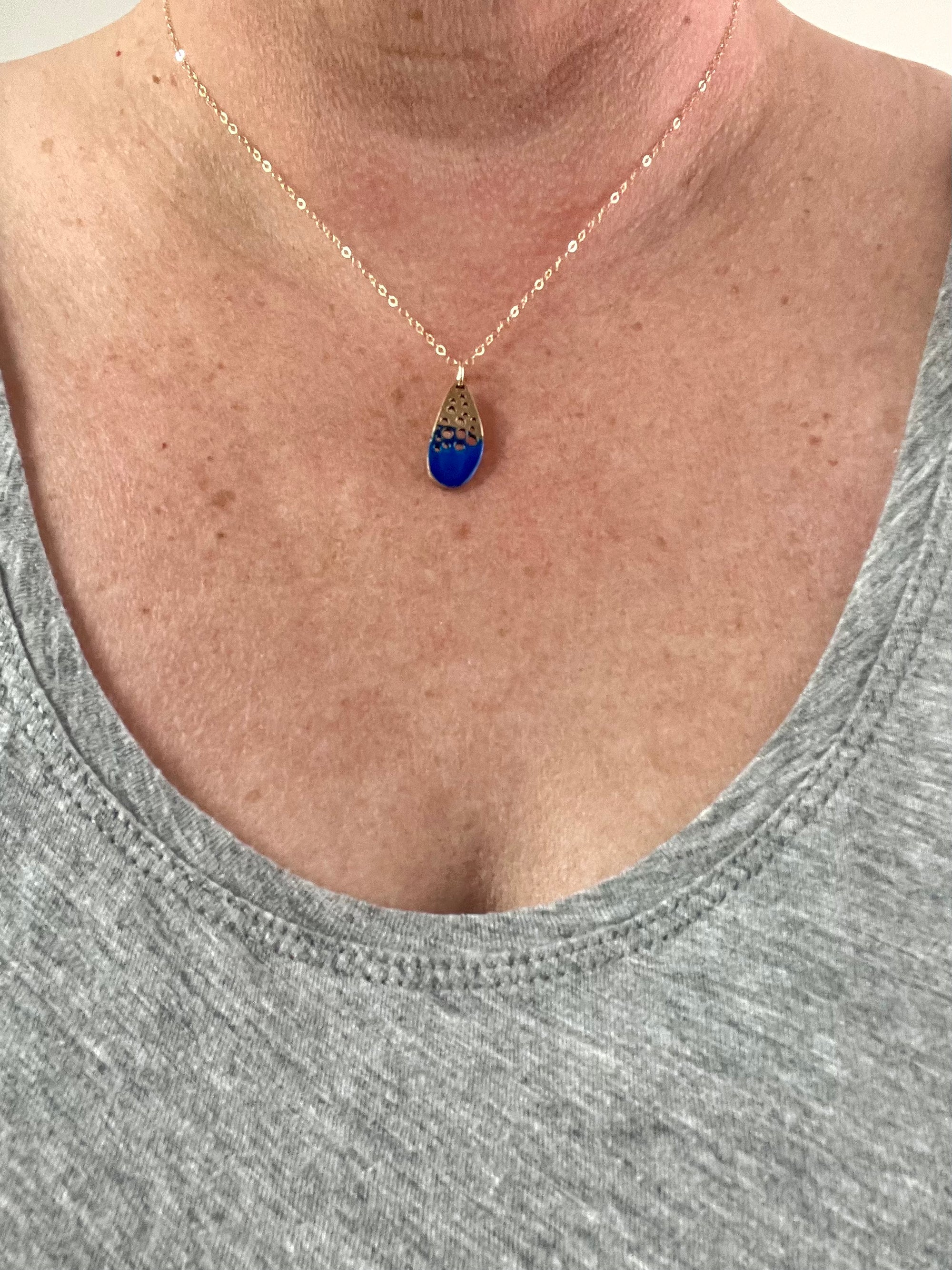 Droplet Mediterranean Necklace