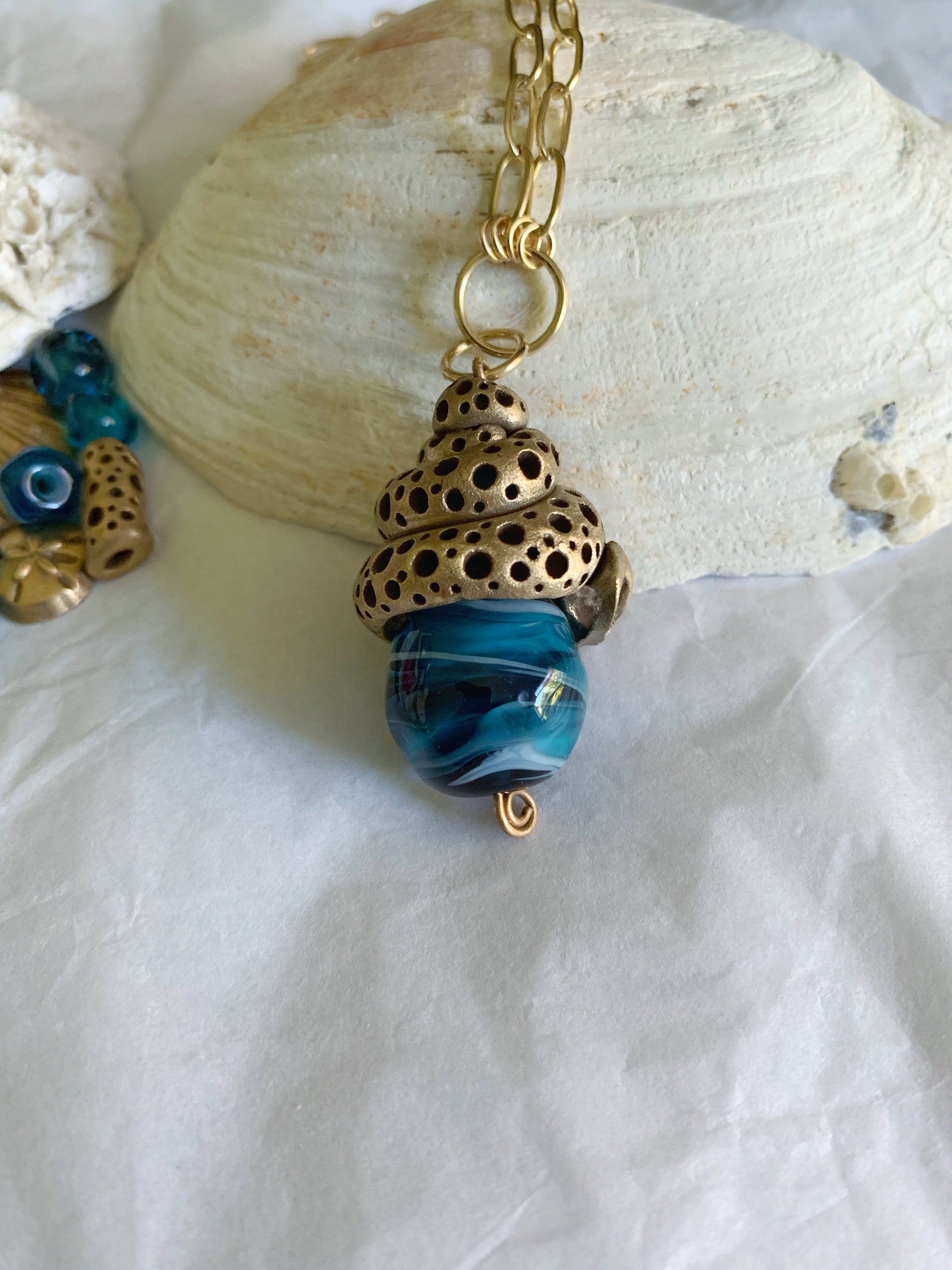 Coastal Snail Necklace