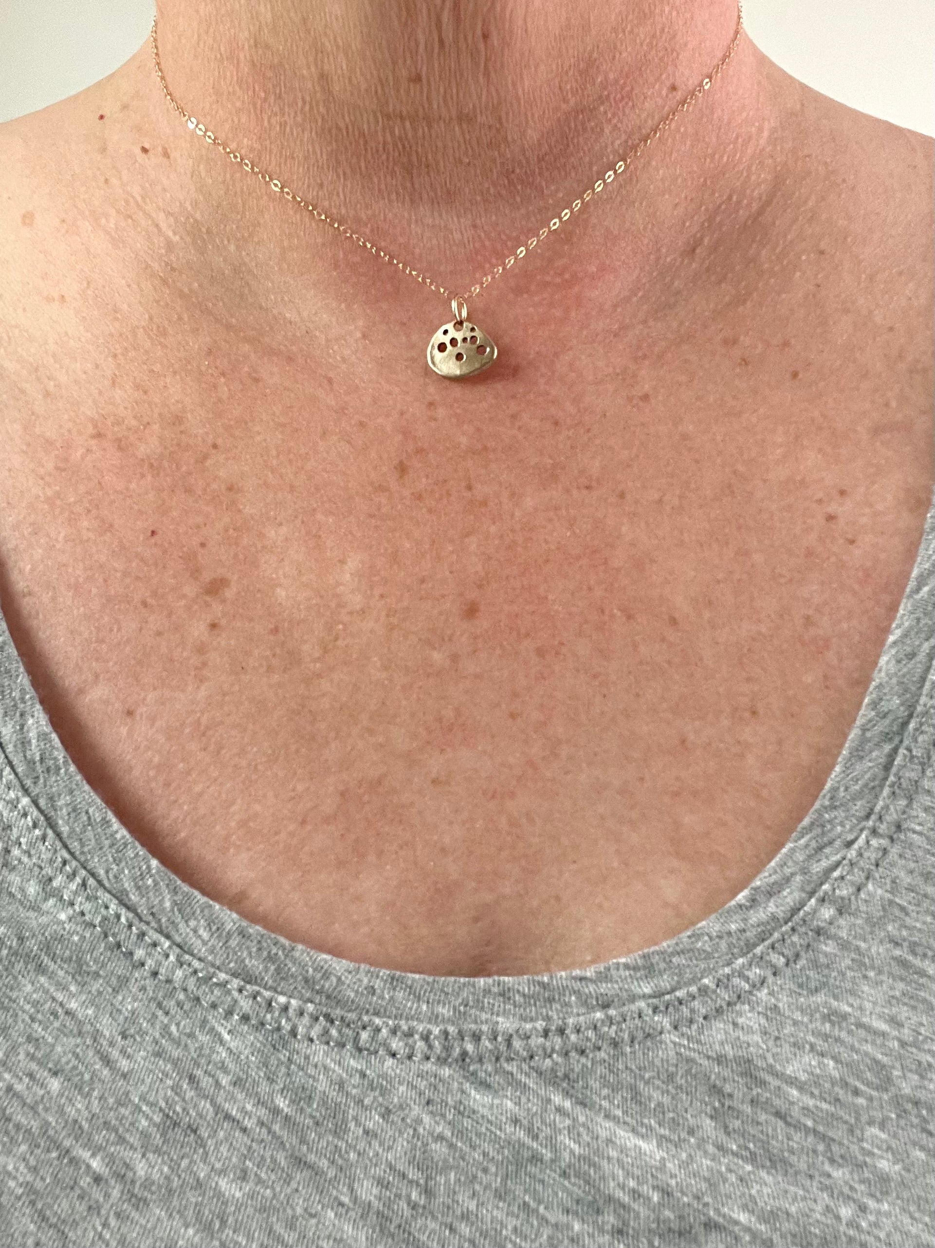 Mini Droplet Bronze Necklace